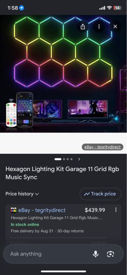 Hexagon RGB LED Lighting Kit 6 Grid