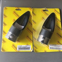 Exhaust Tip Scallop BLK