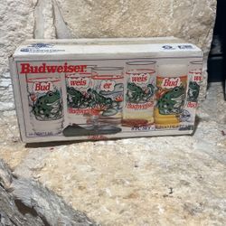 Budweiser Collectors Beer Glasses 