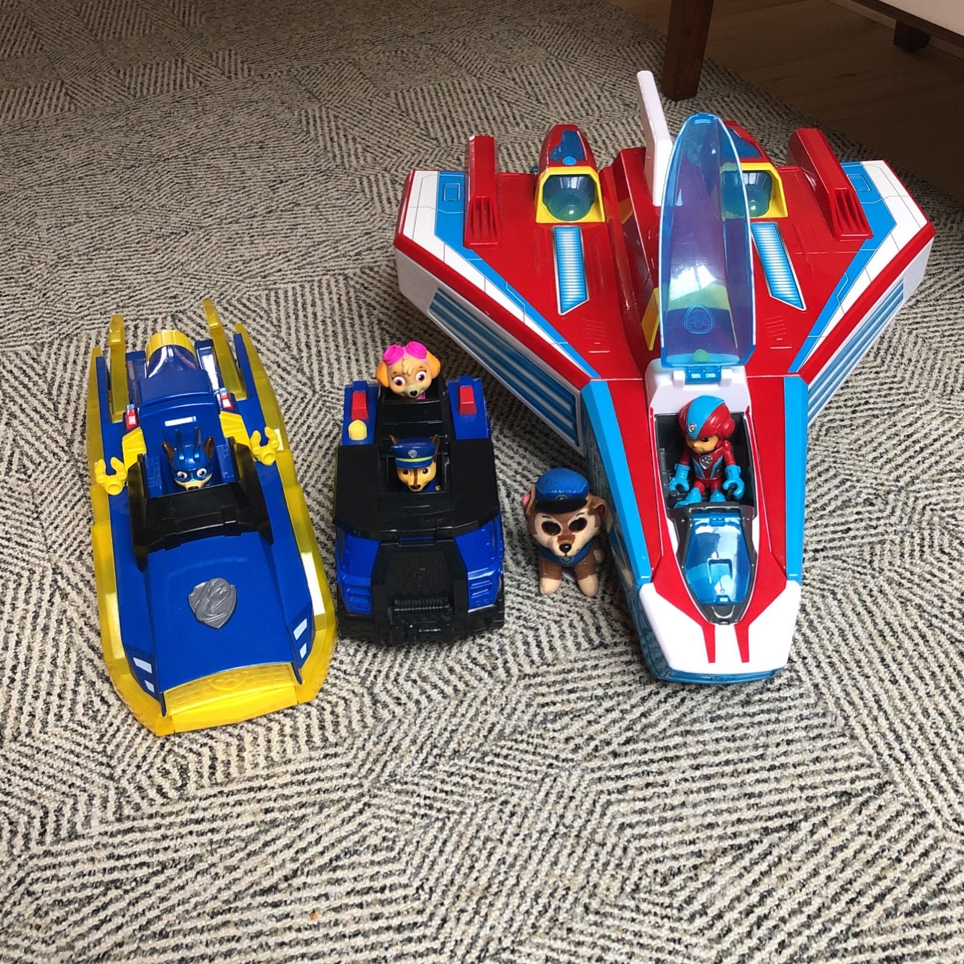 Paw Patrol Jet + Vehicles (3 in All)