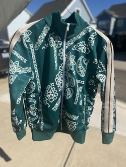 Palm Angels bandana-print track jacket