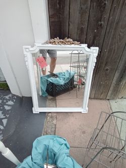Great Mirror Classic 1920s Details But Reproduction ..love It Perfect Size For Bathroom 
