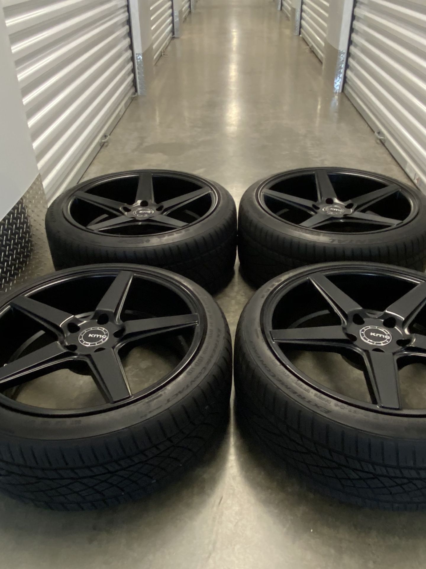 KMC Black Wheels Rims 5x120 BMW 328 335 And More