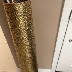 42” Gold Hammer Taper Metal Vase, For Decorations , Elements Brand, $32 Great For Christmas Decoration