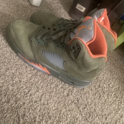 Olive Green Jordan 5s