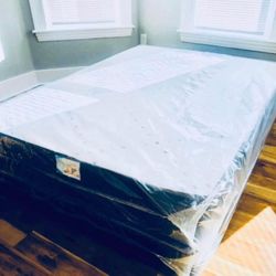 Set Queen Size Mattress And Box Brand New Delivery Available 