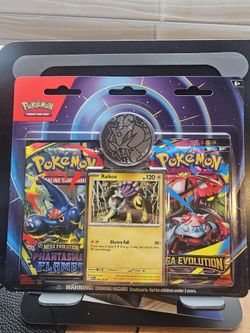 NEW Pokemon Mega Evolution & Phantasmal Flames 2-Pack Blister Sealed - Raikou