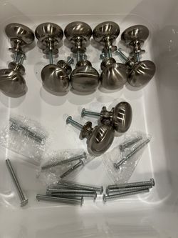 Stainless Steel Cabinet Knobs 12 Pack 
