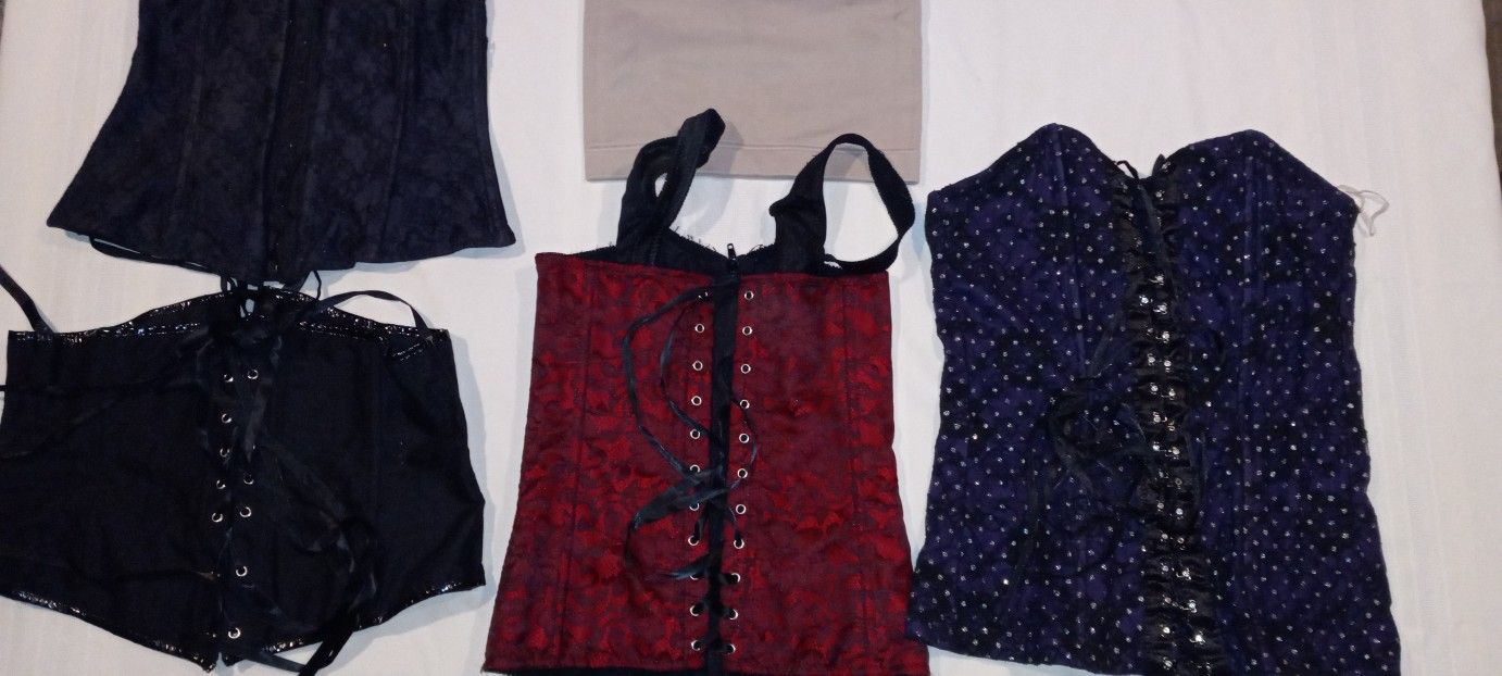 Corsets, Slim Wear, Satin And Lace Gloves