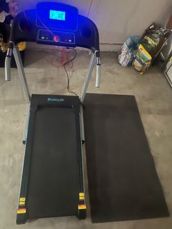 Treadmill with mat