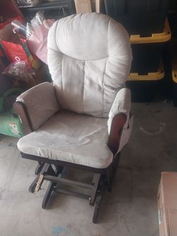 Glider Rocking Chair with Cushions