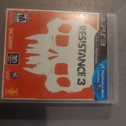Ps3 Game Resistance 3 With Box And Manual 12 Dollars Firm 