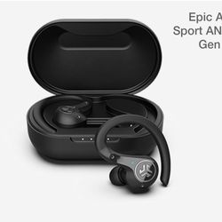 JLab Epic Air Sport ANC 2nd Gen True Wireless Bluetooth Earbuds, Headphones