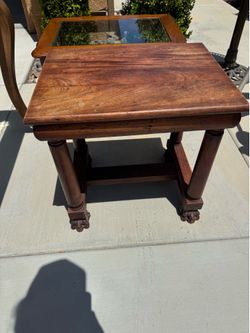 Wooden side table