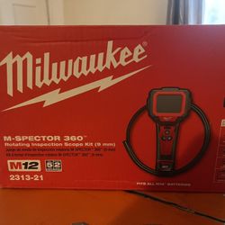 Milwaukee M12 12-Volt Lithium-Ion Cordless M-Spector 360-Degree Digital Inspection Camera Kit with One 1.5 Ah Battery and Tool Bag