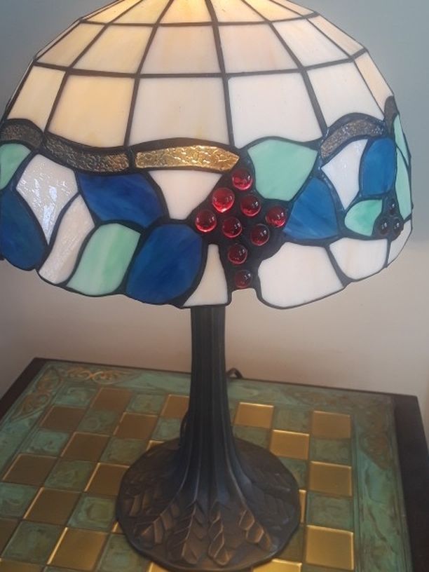 Stained Glass Lamp 20 In Tall