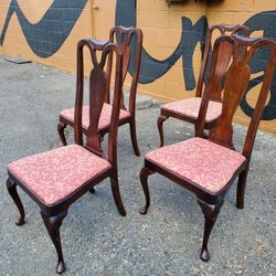 4 Vintage Dining Chairs 