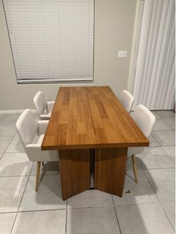 Rahn 63" W 6 Person Dining Table