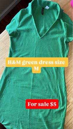 Green H&M dress size M
