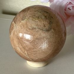 Peach Moonstone Sphere 