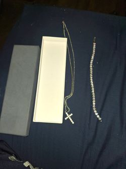 Men Cross And Necklace 