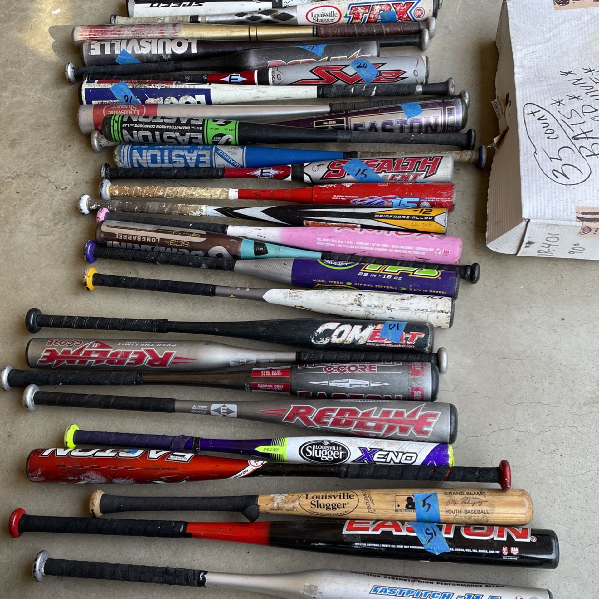35 Baseball And Softball Bats