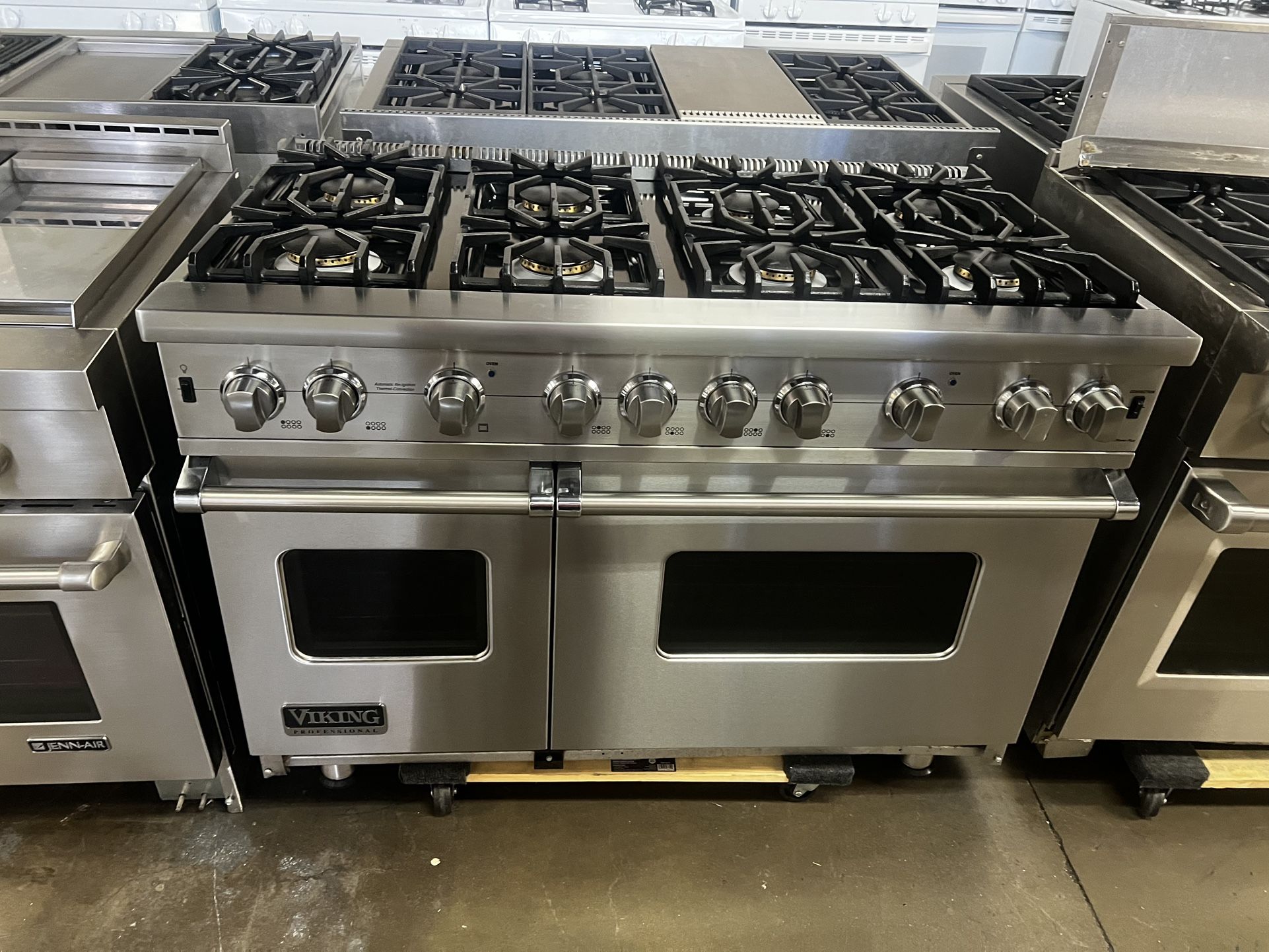 VIKING 48”WIDE ALL GAS RANGE STOVE STAINLESS STEEL 