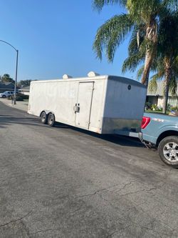ENCLOSED TRAILERS, 24’ X 8’ TITLE AND HAND