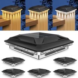 Solar Post Cap Lights Outdoor 12 Pack (N40)