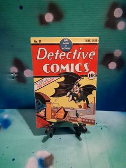 Tin wall art of Detective Comics No. 27 May 1939 Batman
