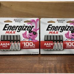 Energizer AA Batteries 24 Count  $10 Each