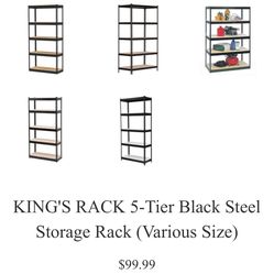 5 tier shelving rack