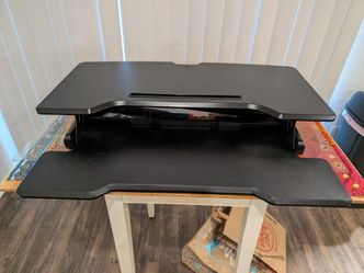 Standing desk attachment