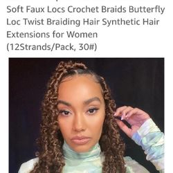 6 Packs Butterfly Locs Crochet Hair 12 Inch Pre-looped $10  Each Package Of 6 New  12 Pack For $15