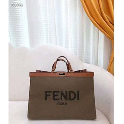 Peekaboo X-Tote Large Dark Green Canvas Shopper bag 41x30x16  cm