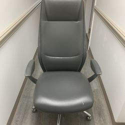 2 Gray Office Chairs -Italian Made -Rush Sale