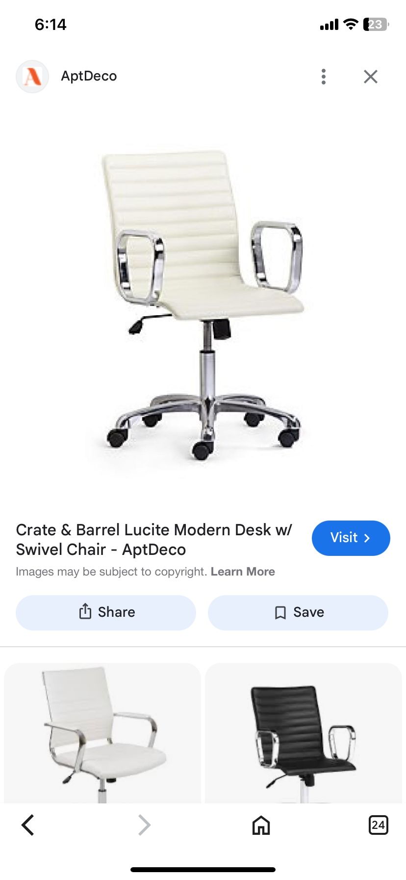 Office Chair With Chrome Base