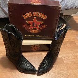Original Handcrafted Caiman Tail Boots