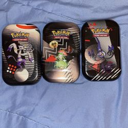 3 Sealed Pokemon TCG Tins 