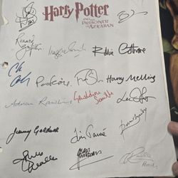 Harry Potter And The Prisoner Of Azkanan Sign Script 22 Auto