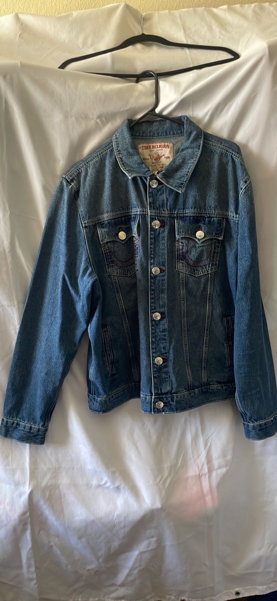 Men’s size XL True Religion Jesse SN Denim Trucker Jacket