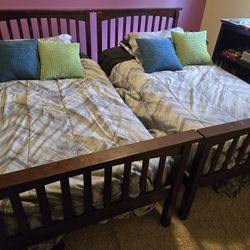 Wood AFI Columbia Bunk Bed, Twin Over Twin