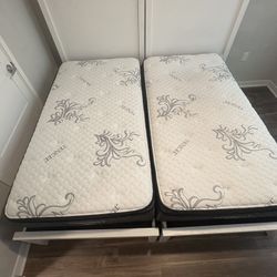 Hudson’s Furniture Twin Bed Sets – 1 New / 1 Like New 