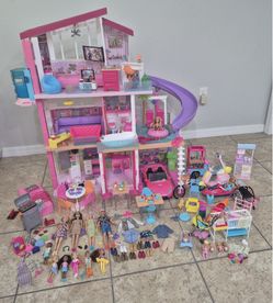 Barbie Dream House with Dolls & Accessories 🎀🏡