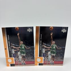 Lot Of 2 ANTOINE WALKER Rookie Cards 1996-97 UPPER DECK CELTICS