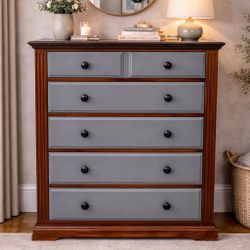 Refinished Solid Wood Dresser