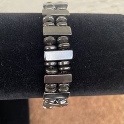 Black Magnetic Beads Bracelet 1980s ..