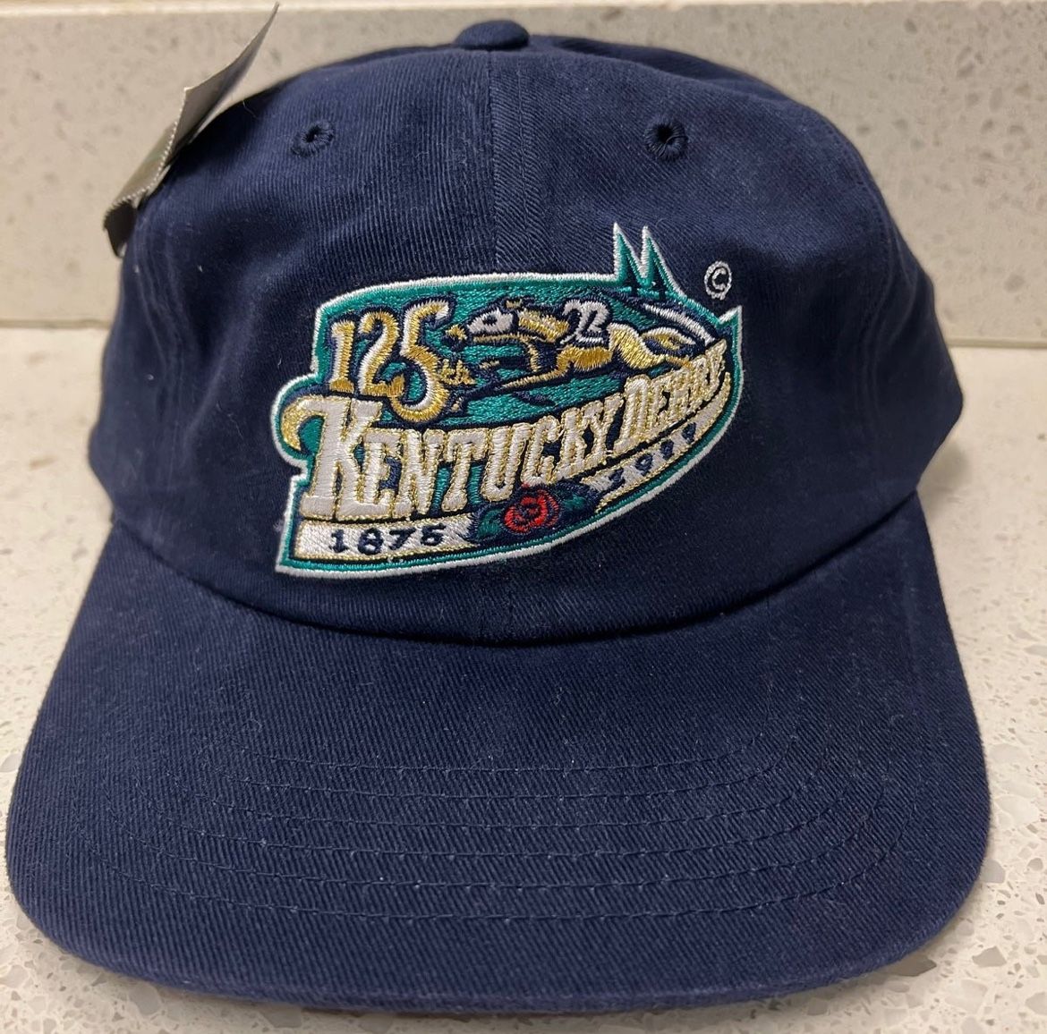 Vintage 125th Anniversary Kentucky Derby Churchill Downs Hat Deadstock New