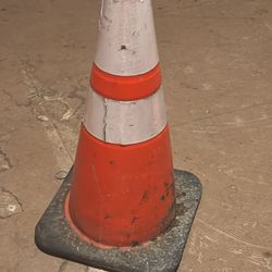 28 In Black Weighted Base Traffic Construction Cone