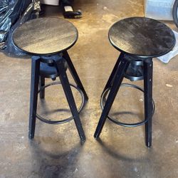 Two Black stool